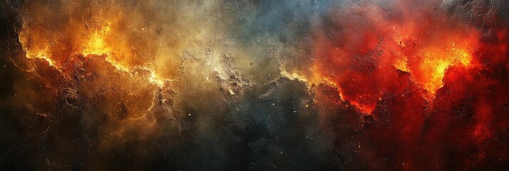 Fototapeta premium Abstract Grunge Texture with Dark and Warm Tones