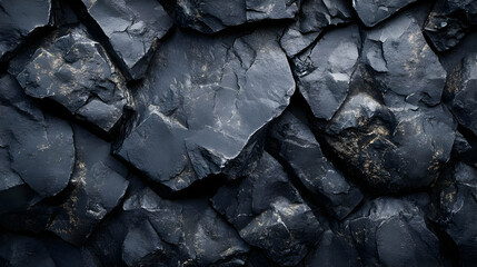 Dark Grey Rock Texture Background - Abstract