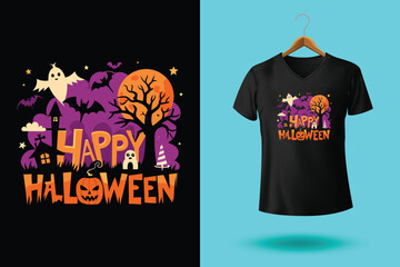 Halloween boo t shirt design