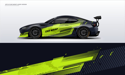 Dirt Racing Sport Car Wrap Livery Design