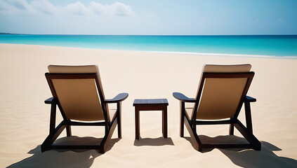 escape tranquil plush chairs beckon relax sands serene beach paradise