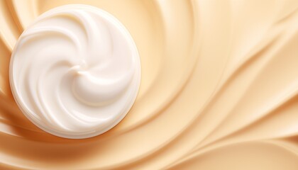 background with creme waves