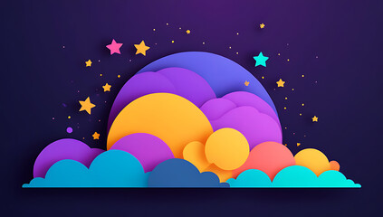 magical particle effects simple motion graphics creating dynamic background © Galeno