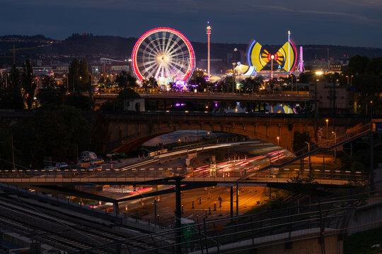 Stuttgarter Volksfest - Cannstatter Wasen in Stuttgart 06.10.2024 Baden Wuerttemberg, Germany.