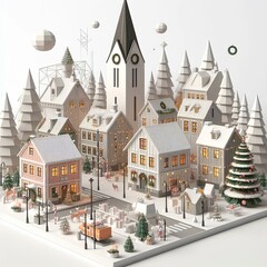 Geometric Minimalism of Christmas in Lapland