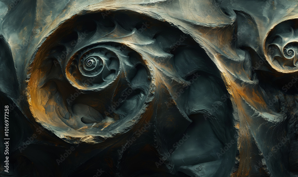 Poster abstract background in color with spiral.