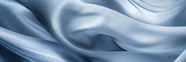 Obraz premium Autumn Elegance. Abstract Ripple Fabric Background in Blue-Grey Tones