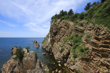 鳥取県岩美町　千貫松島周辺の風景