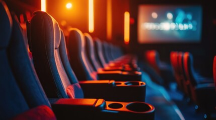 Modern Cinematic Experience with Empty Seats