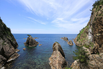 Obraz premium 鳥取県岩美町 千貫松島周辺の風景