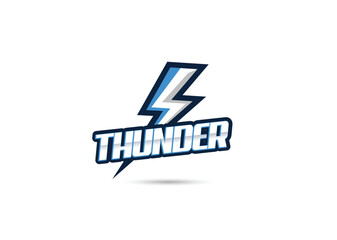 Thunder Logo, electric logo or lightning bolt logo