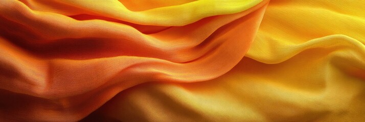 Fototapeta premium Delicate Elegance. Multicolored Textile Folded with Perfect Waves. Luxury Wallpaper