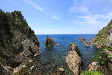 鳥取県岩美町　千貫松島周辺の風景