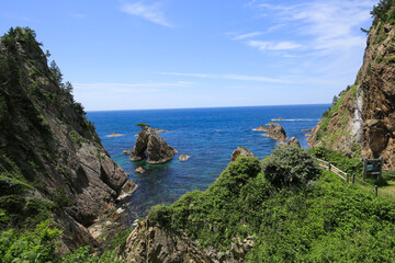 鳥取県岩美町　千貫松島周辺の風景
