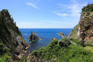 鳥取県岩美町　千貫松島周辺の風景