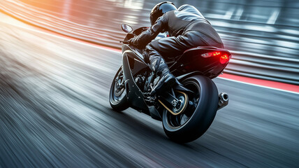 Fototapeta premium ハイスピードのバイクレース