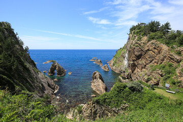 鳥取県岩美町　千貫松島周辺の風景