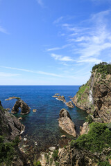 鳥取県岩美町　千貫松島周辺の風景