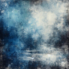 Obraz premium Abstract blue and white textured background with digital elements