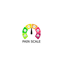 Pain scale color icon isolated on white background