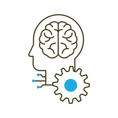 AI-Powered Problem Solving in Human Brain Vector ICon Design, intelligent systems, brain enhancement