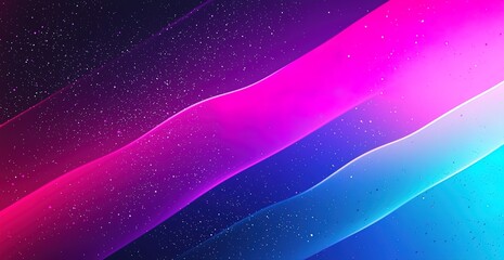 Neon Gradient Background with Cosmic Elements
