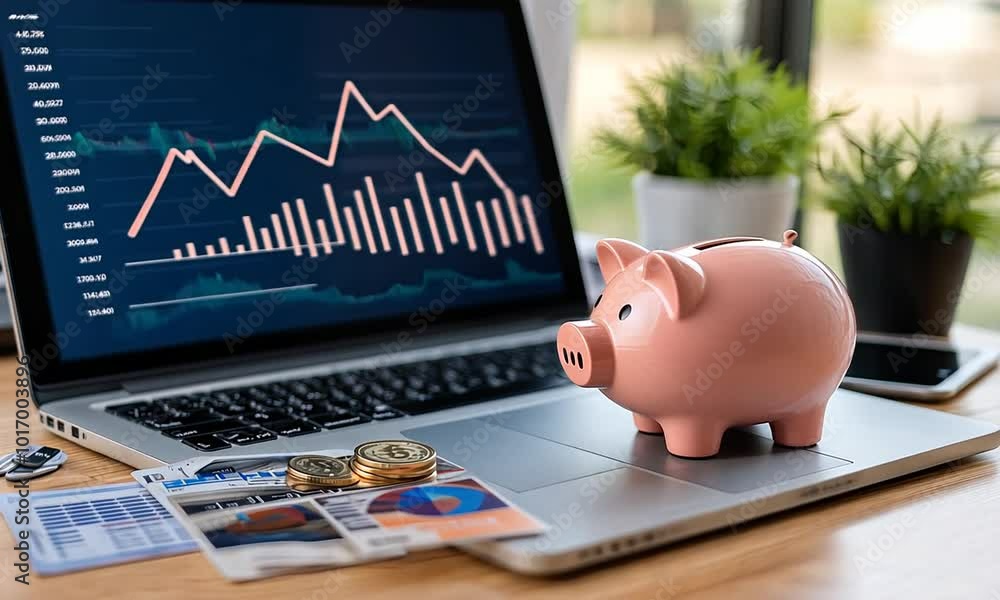 Poster explore effective investment strategies utilizing market analysis tools and personal savings methods