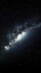 Captivating view of the Milky Way galaxy in a pristine night sky for smartphone wallpaper