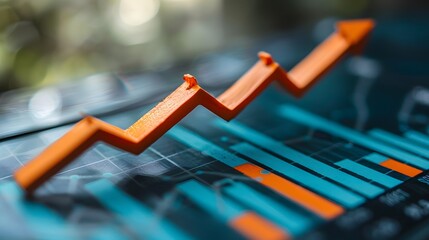 Dynamic Growth Chart Illustrating Positive Trends in Data Analysis