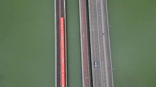 aerial view of Puotilan silta, or Puotila Bridge, would show its location in the Puotila area of eastern Helsinki, Finland.