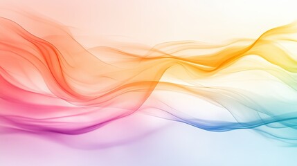 A delicate rainbow watercolor background with light, transparent layers of color creating a soft and calming effect.