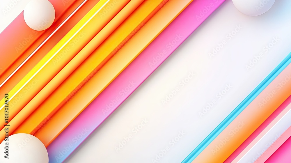 Poster a diagonal rainbow stripes background with thick, bold lines, creating a visually powerful and dynam
