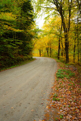 Fall Leaves in New England Autumn, Vermont, New Hampshire, Massachusetts, Maine. 
