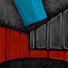 Abstract image for printing - digital painting © Cubitron