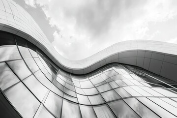 Obraz premium Modern Architecture with Striking Sweeping View