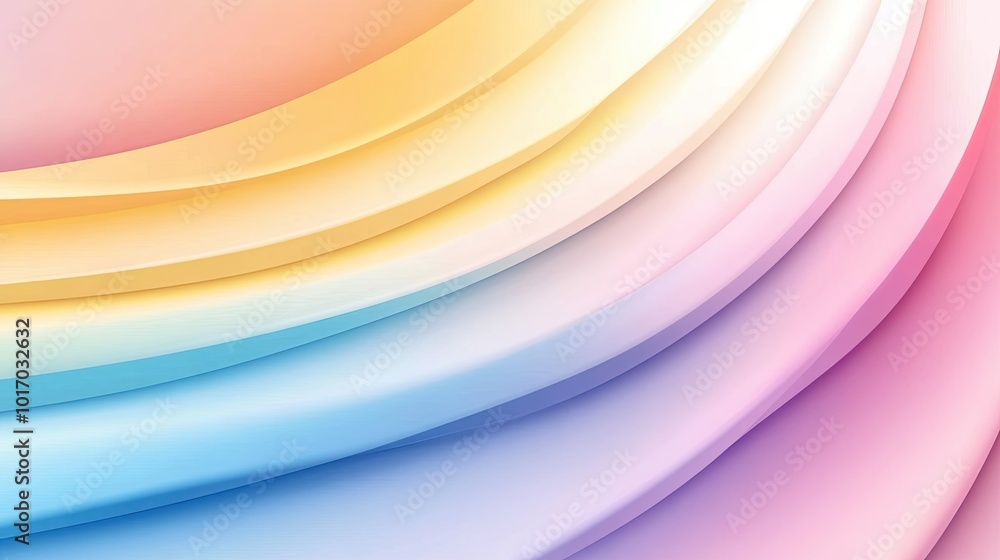 Poster a smooth rainbow gradient vector background with evenly distributed colors, offering a polished and 