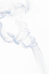 white smoke isolated on black background ideal for texture background