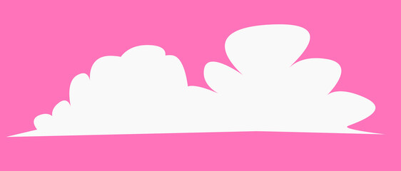 set of clouds element  for illustration decoration white sky with other variant