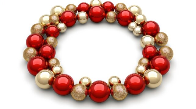 Elegant red and gold balloon background with luxurious frame for celebratory event designs