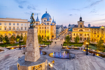 The city of Łódź - view of Freedom Square. Lodz, Poland. © Tomasz Warszewski