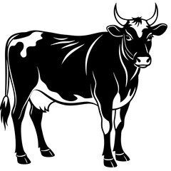 cow vector silhouette