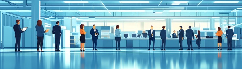 Fototapeta premium Professional Office Meeting with Business Professionals