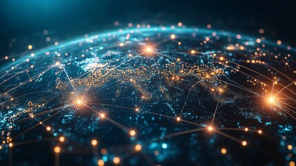 A Connected World: Global Network with Illuminated Nodes