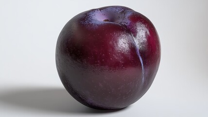 Obraz premium Macro shot of a vibrant red apple covered in water droplets, showcasing its freshness, texture, and natural appeal.