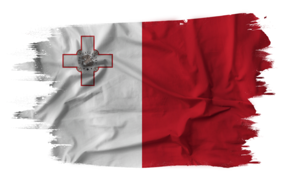 Flag of Malta with fabric texture