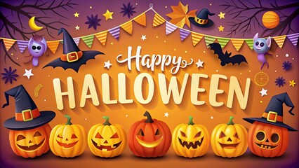 Happy Halloween. Bright card