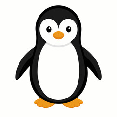 penguin vector illustration on a white background