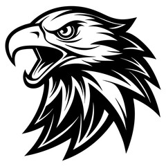 eagle head vector illustration
