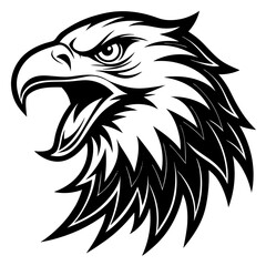 eagle head vector illustration