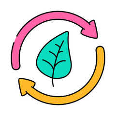 eco esg line icon vector. eco esg sign. isolated symbol illustration